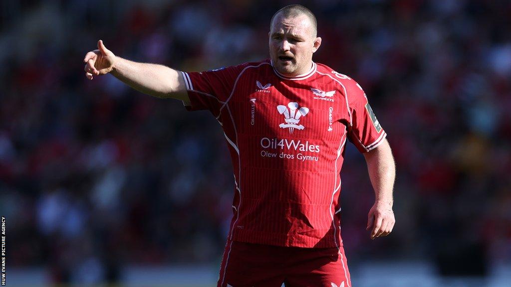 Wales captain Ken Owens in action for Scarlets