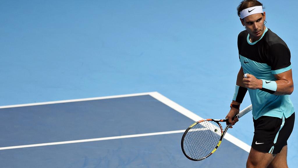 Rafael Nadal celebrates