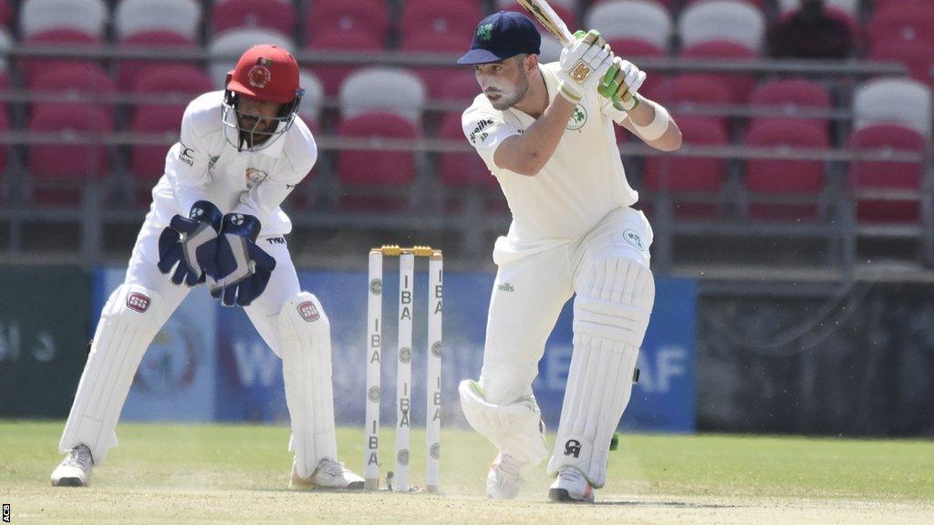 Andrew Balbirnie in action against Afghanistan