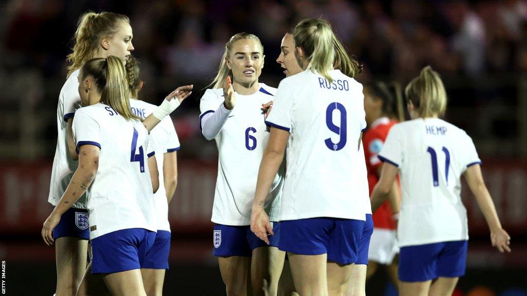 England celebrate