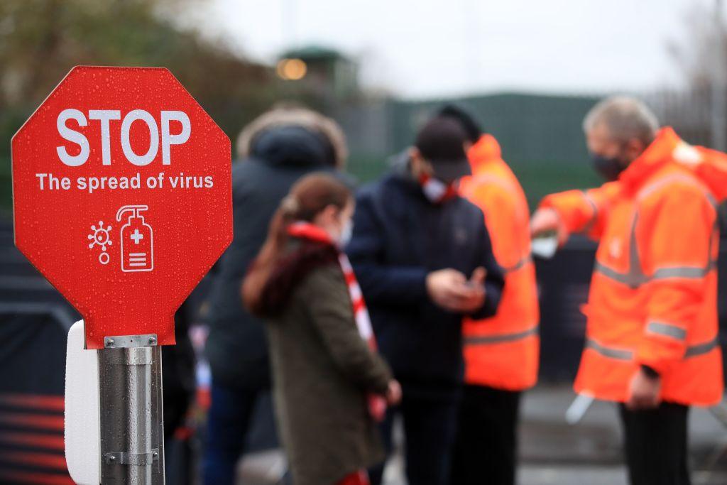 Covid checks at football grounds