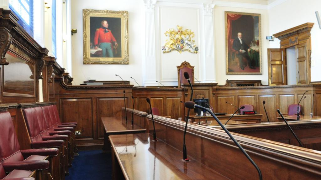 Inside the Guernsey States chamber