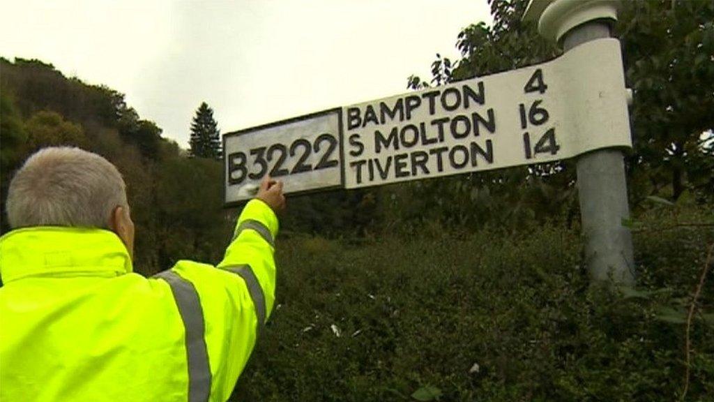 Exmoor fingerpost