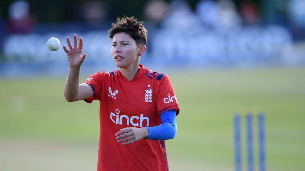 England bowler Issy Wong