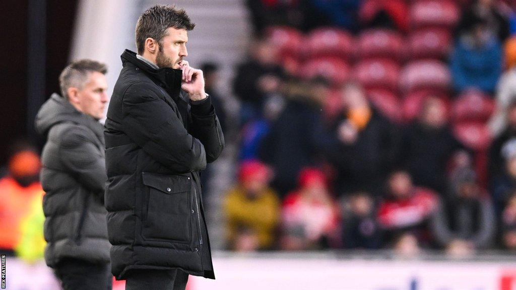 Ipswich boss Kieran McKenna (left) and Middlesbrough counterpart Michael Carrick