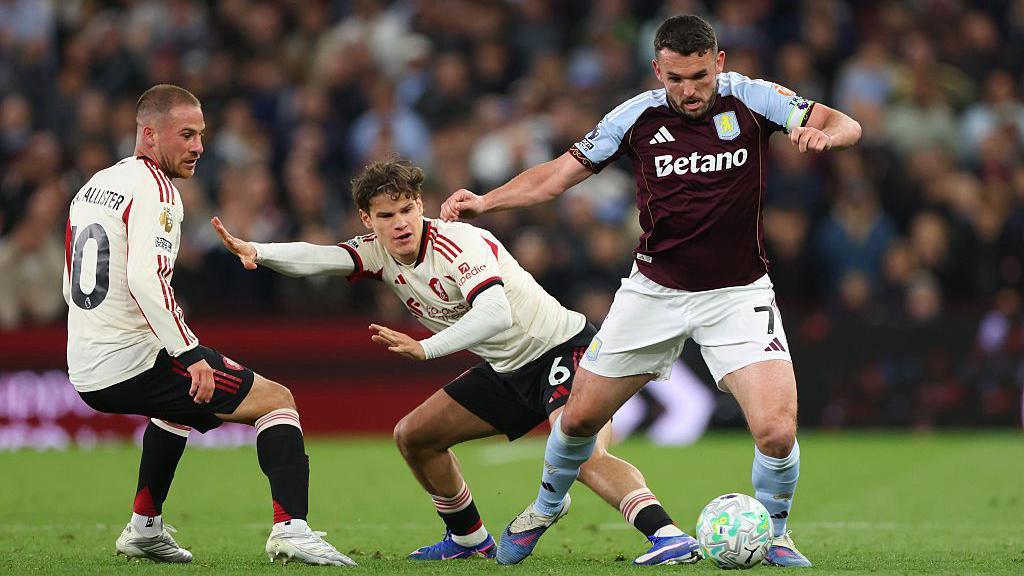 John McGinn in possession against Aston Villa