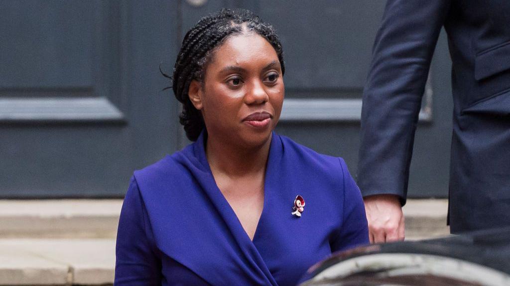 Kemi Badenoch leaves the Conservative Party Campaign Headquarters after being announced the winner of Conservative Party leadership contest in London