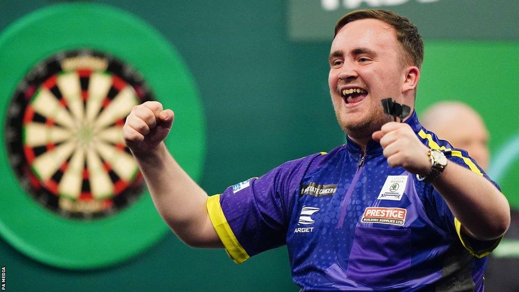 PDC World Championship 2024 Peter Wright beaten but Luke Littler 16 wins on debut BBC Sport