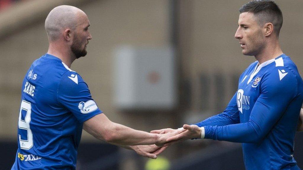 St Johnstone's Chris Kane and Michael O'Halloran at Hampden