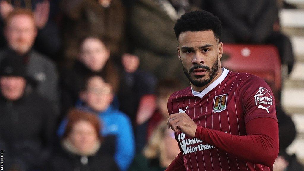 Jordan Willis in action for Northampton Town