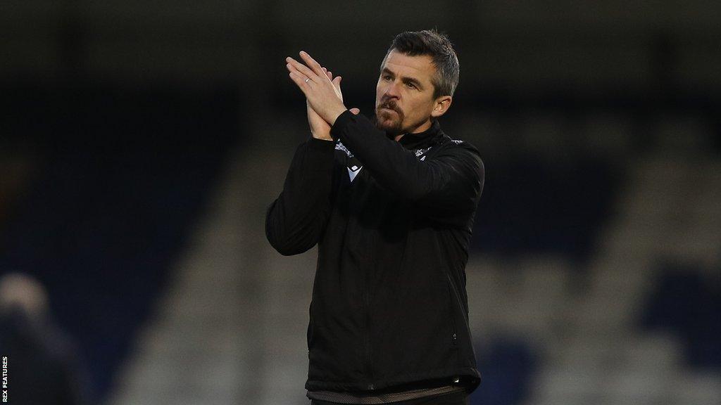 Bristol Rovers manager Joey Barton