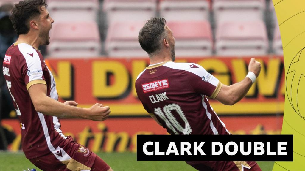 Watch Clark's sublime free-kick double for St Johnstone