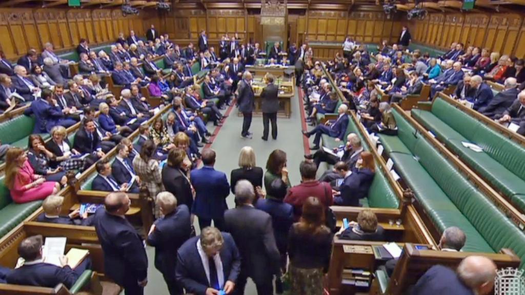 Commons chamber during Thursday's vote