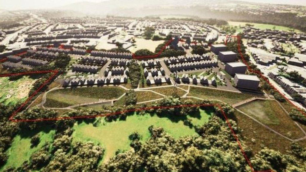 Plans for a development on Brislington Meadows in Bristol