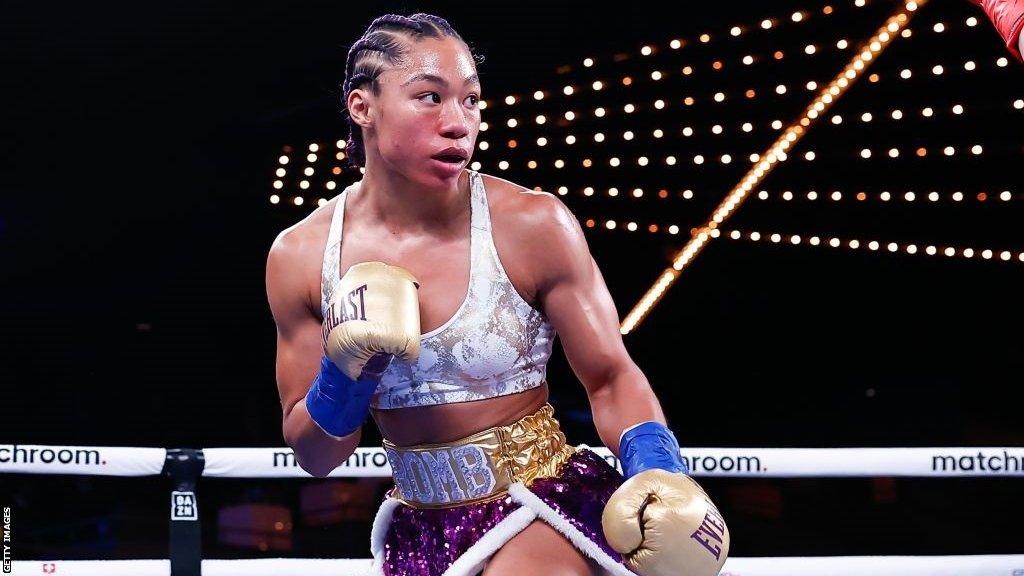 Undisputed world super-featherweight champion Alycia Baumgardner