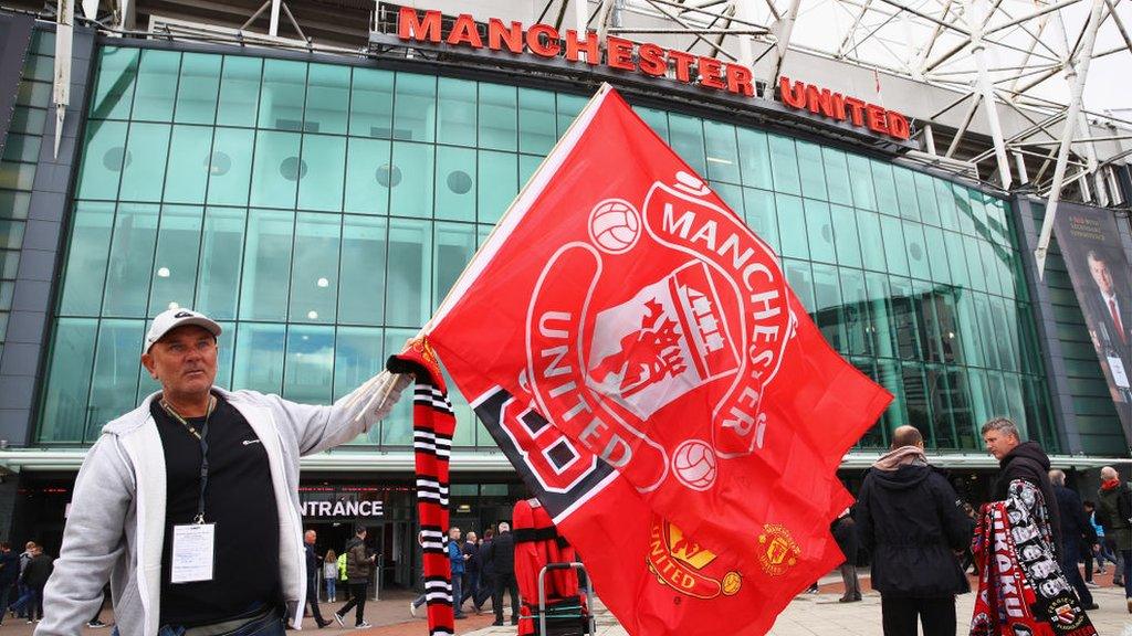 Fans outside Old Trafford