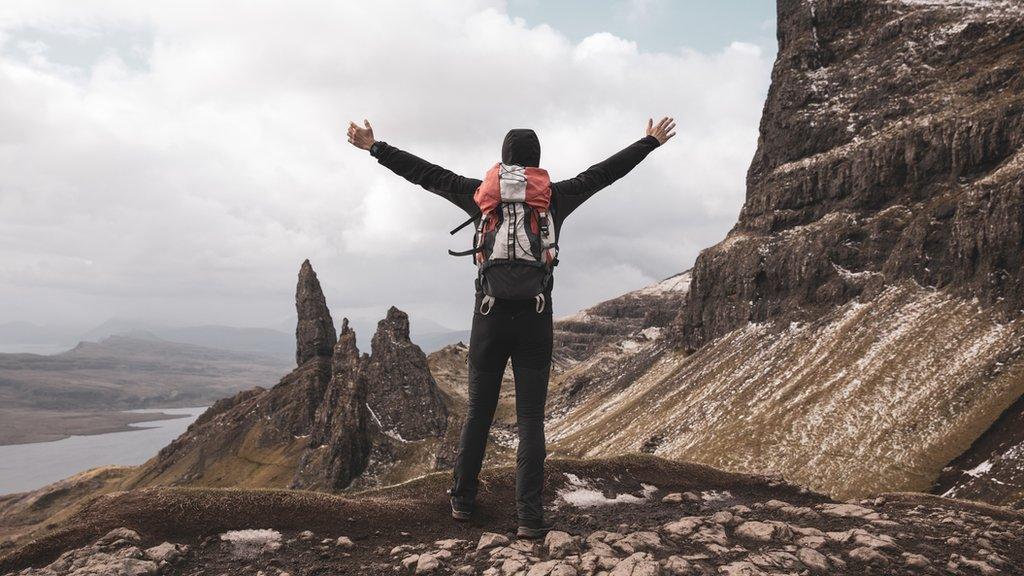 Walker on the Isle of Skye