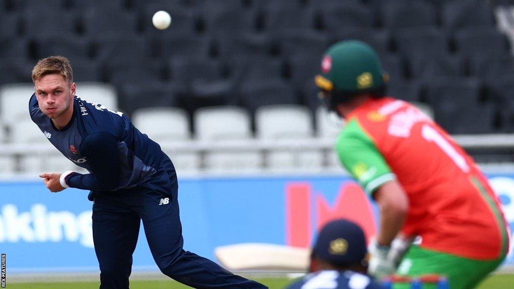 Jack Morley in action for Lancashire