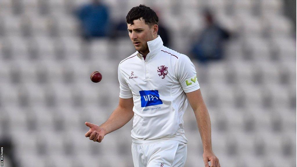 Ned Leonard playing for Somerset last season