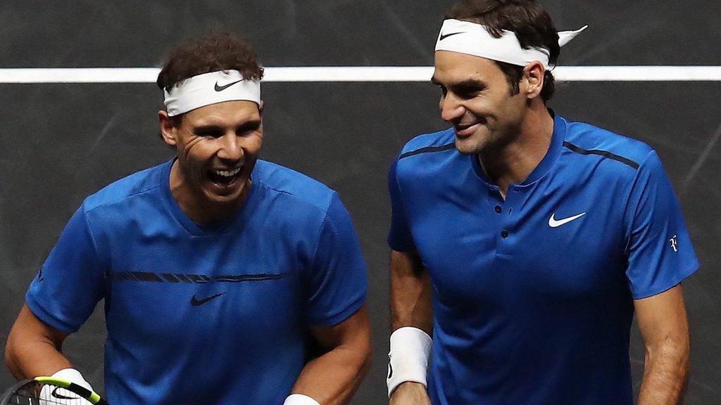 Rafael Nadal and Roger Federer