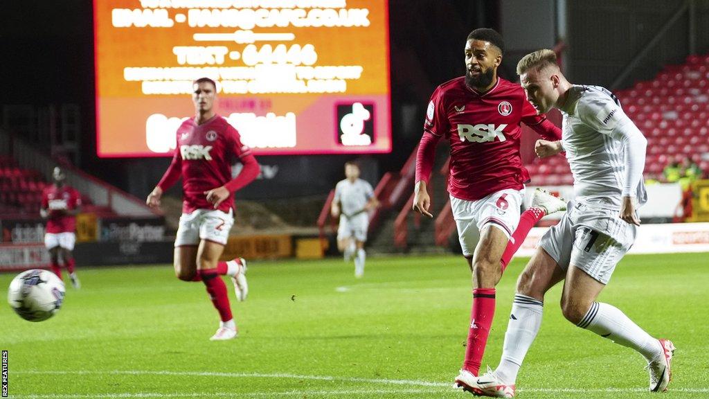 James Scott scores against Charlton