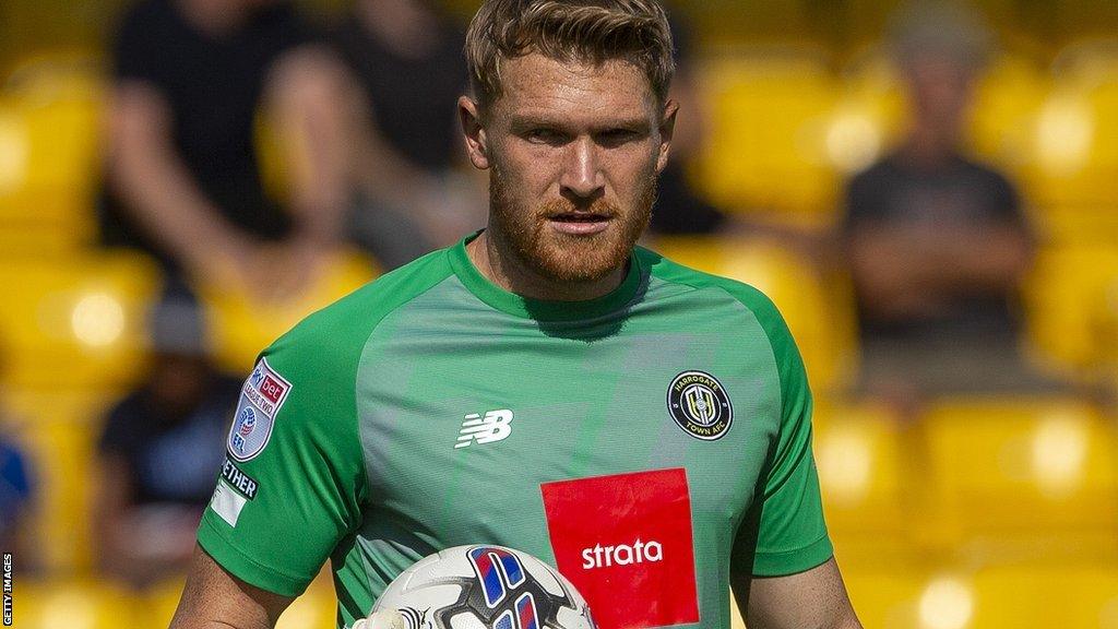 Harrogate Town goalkeeper Mark Oxley