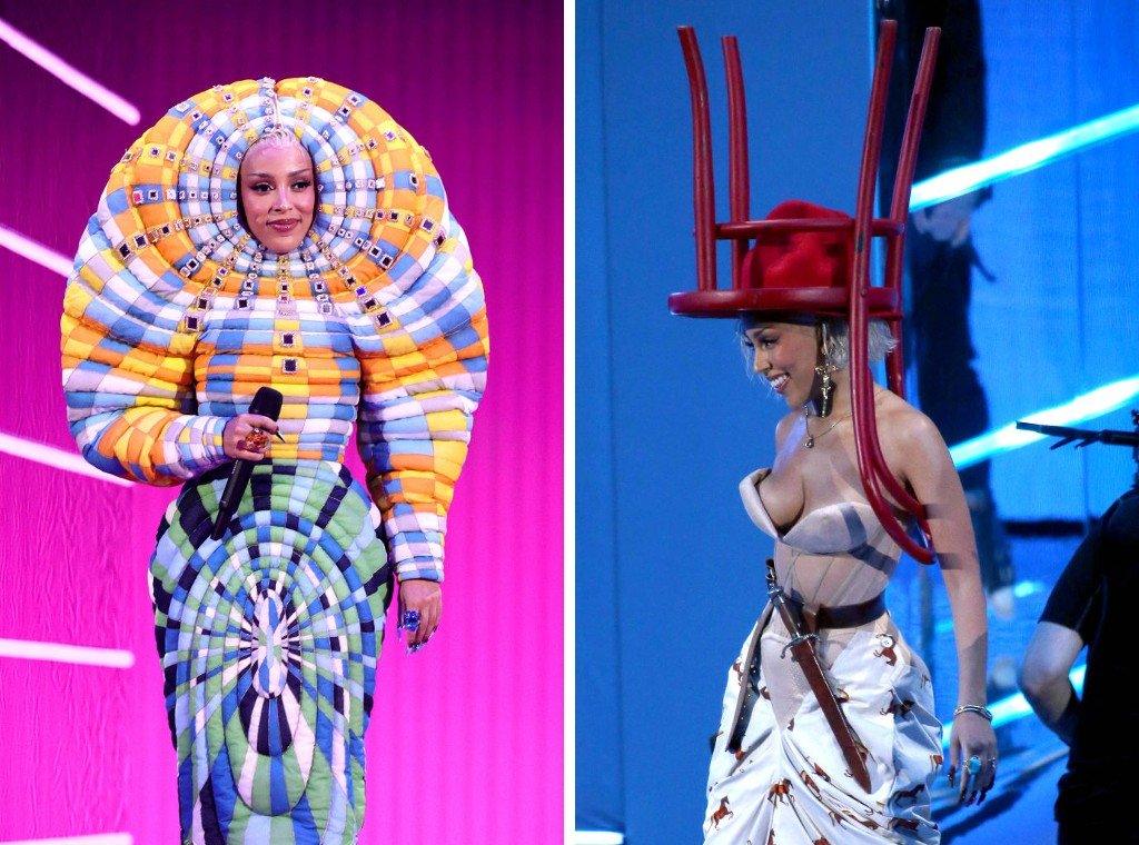 Doja Cat's outfits at the MTV Awards