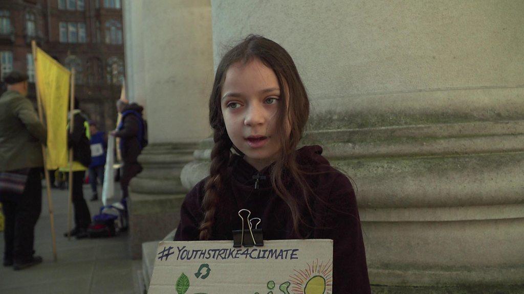 Child protesting.