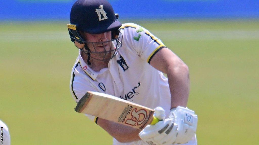 Michael Burgess batting for Warwickshire