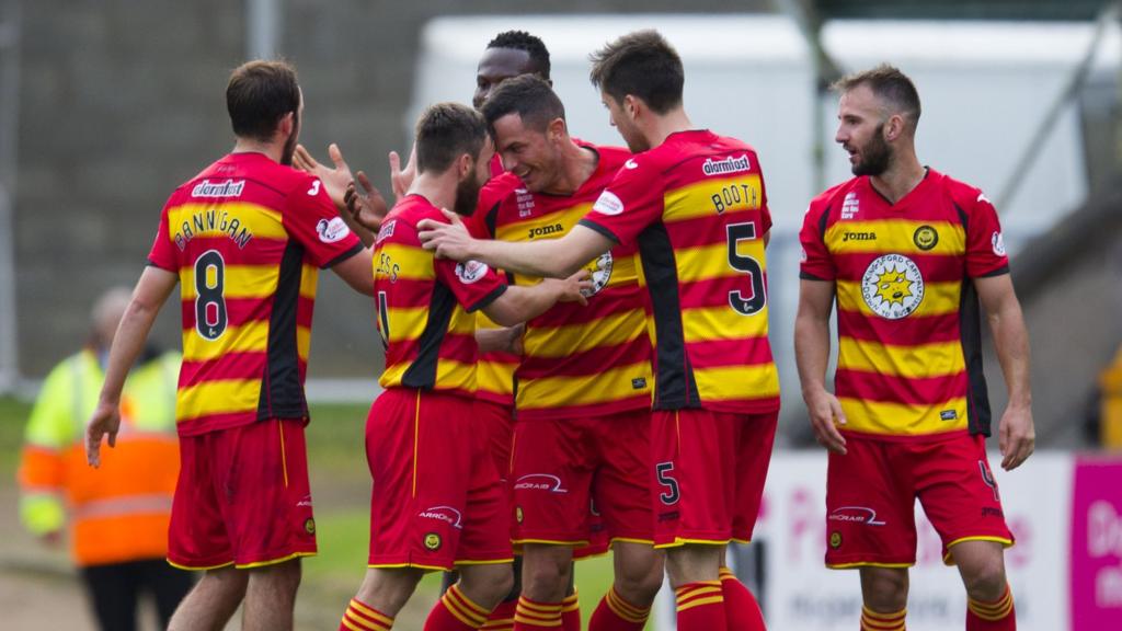 Partick Thistle celebrate