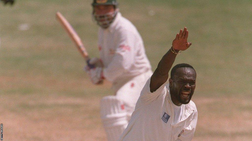 Winston Benjamin took 161 international and 476 first-class wickets in his playing career