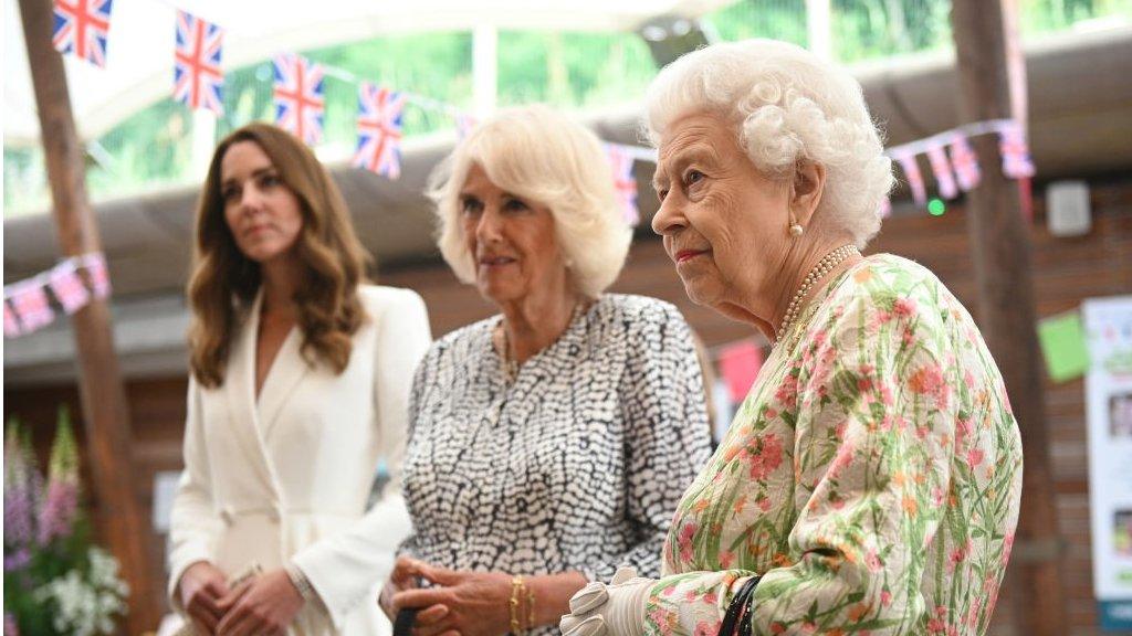 The Queen at the Eden Project in 2021