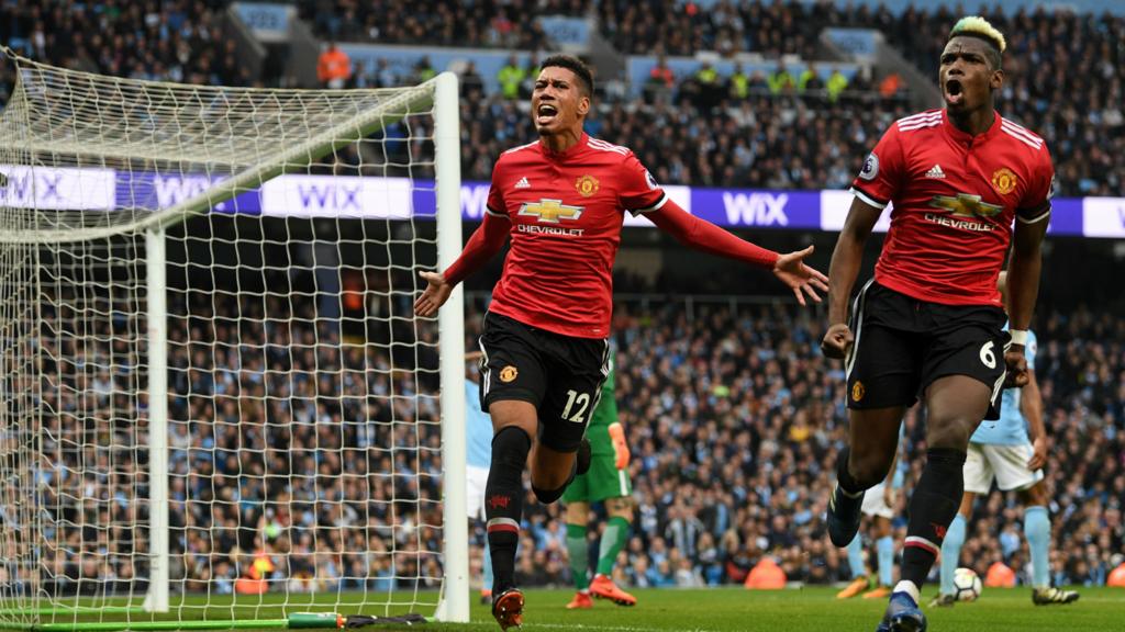 Chris Smalling and Paul Pogba