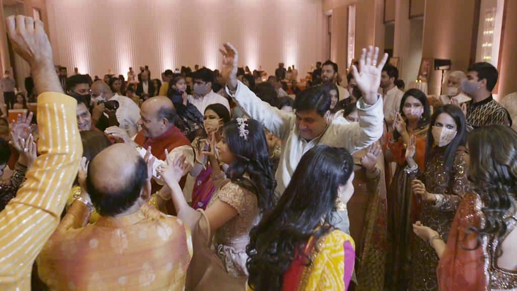 Dancing at a wedding