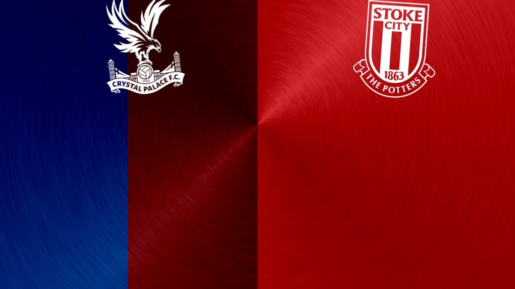 Crystal Palace v Stoke badges