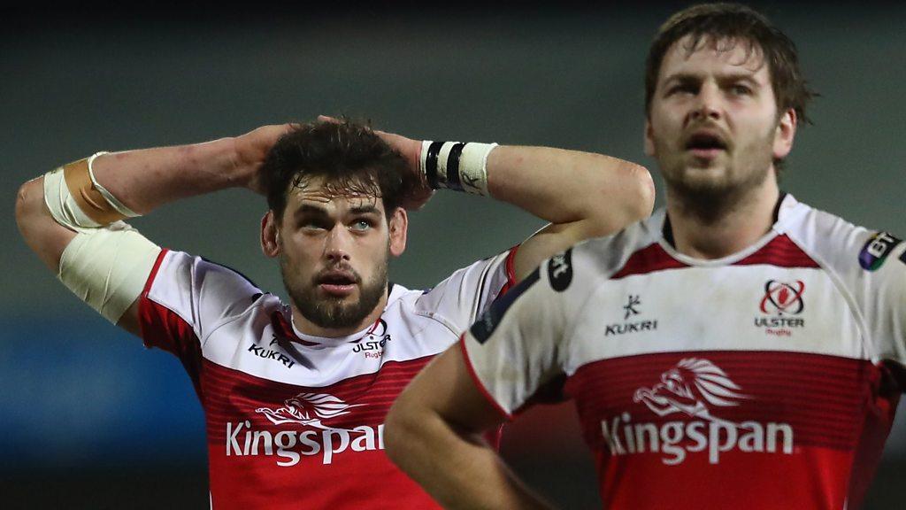 Ulster's Clive Ross and Iain Henderson after the defeat by Exeter Chiefs