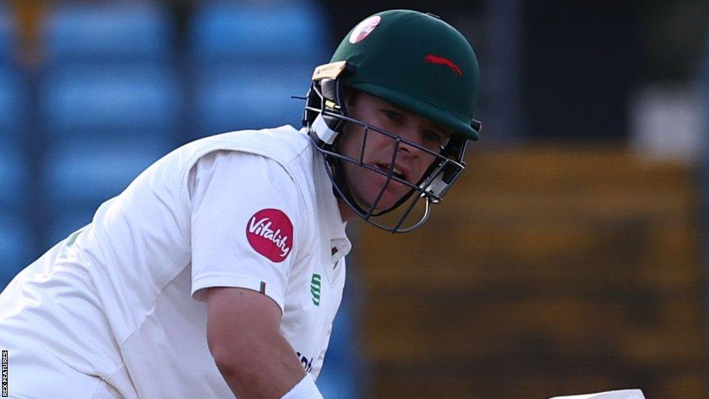 Leicestershire's Marcus Harris batting