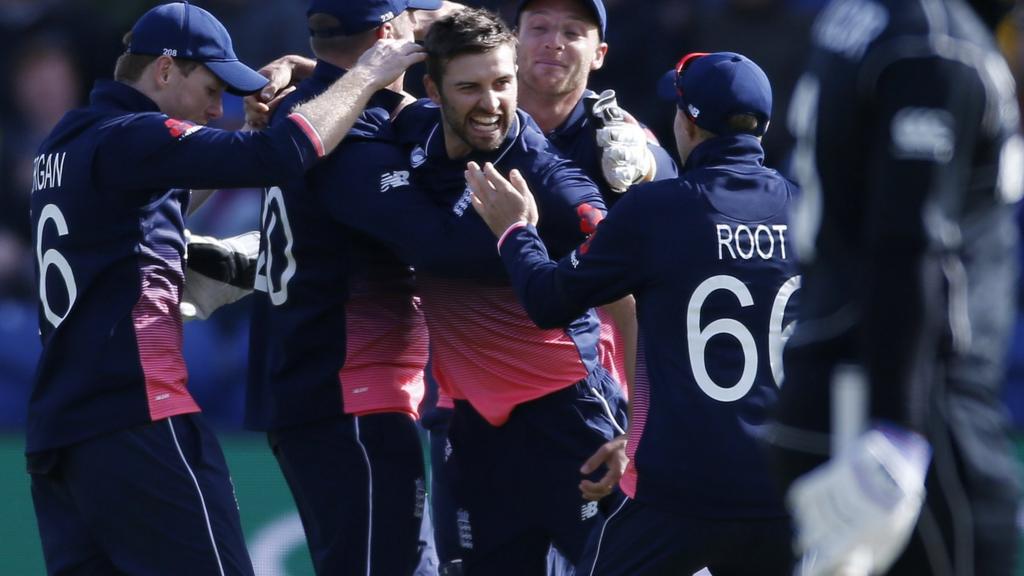 Mark Wood celebrates