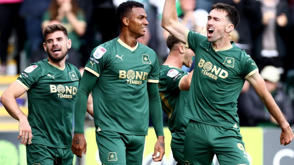 EFL LIVE Leicester go top of Championship Plymouth thrash Norwich 6 2 five players score hat tricks BBC Sport