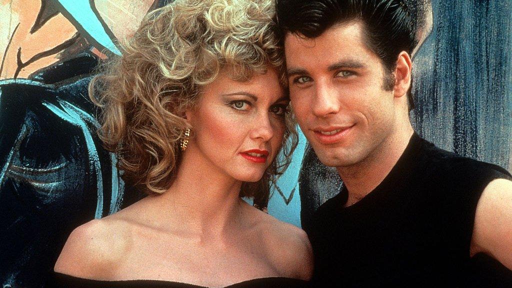 Olivia Newton-John and John Travolta in Grease