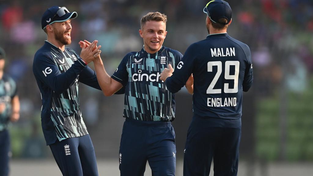 Sam Curran celebrates