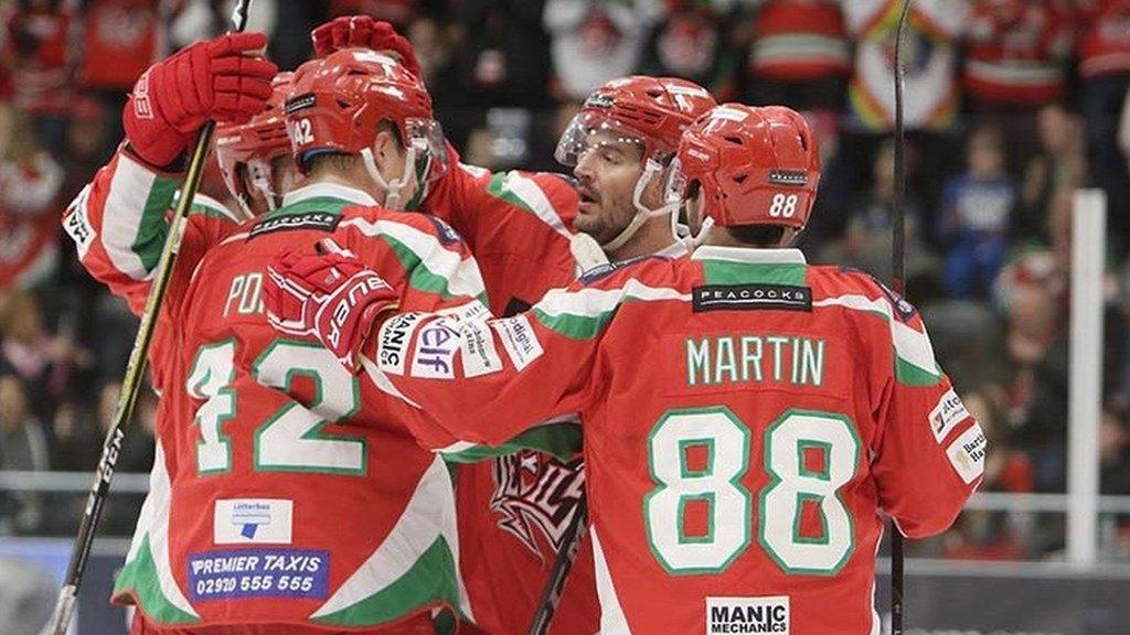 Devils celebrate Ulmer's fourth goal