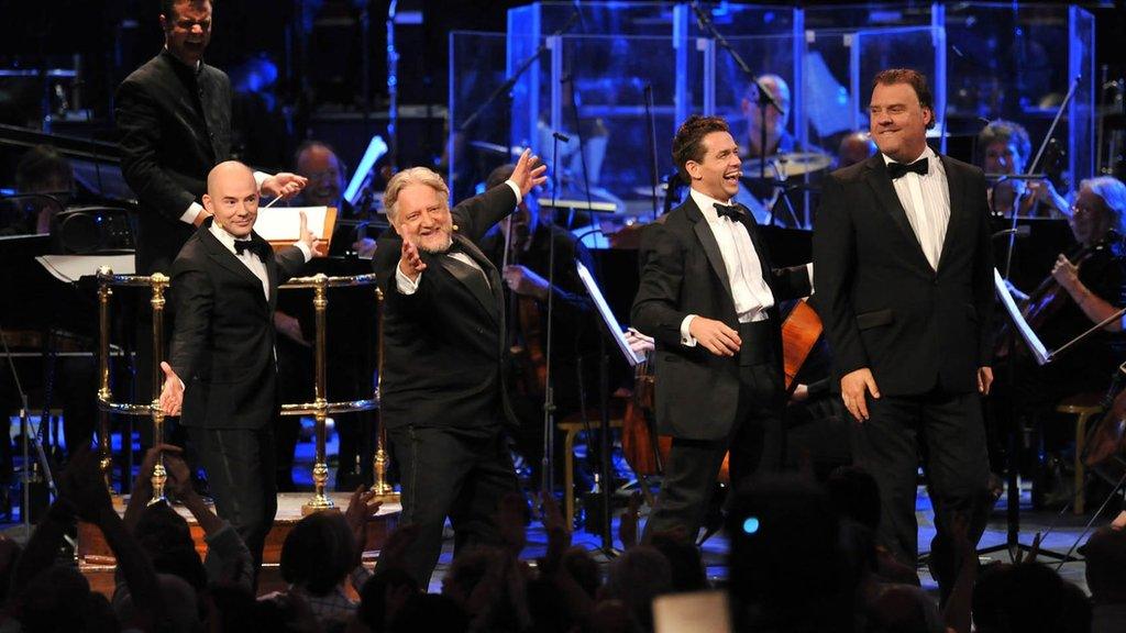 Daniel Evans, Simon Russell Beale, Julian Ovenden and Bryn Terfel