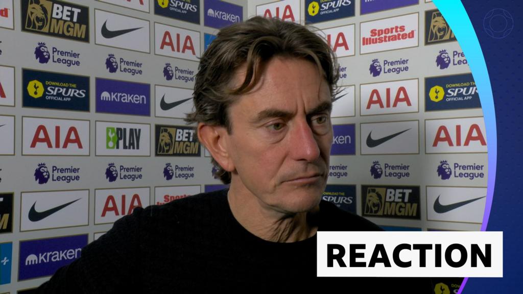 Tottenham 'aggressive and intense' but not enough - Frank