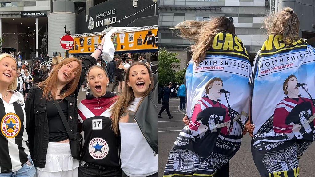 Sam Fender fans outside St James' Park