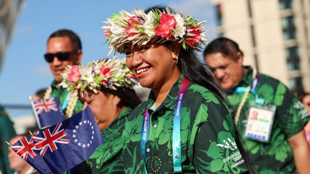 Athletes arrive for the opening ceremony
