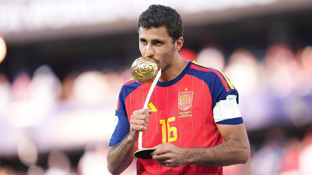Rodri with the Golden Ball