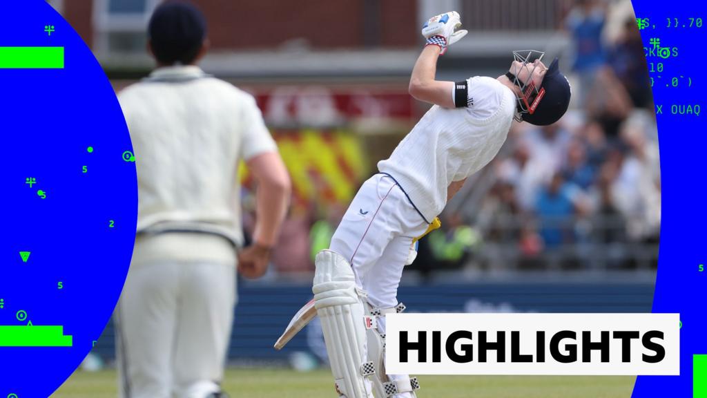 Brook misses out on century as first Test finely poised on day three