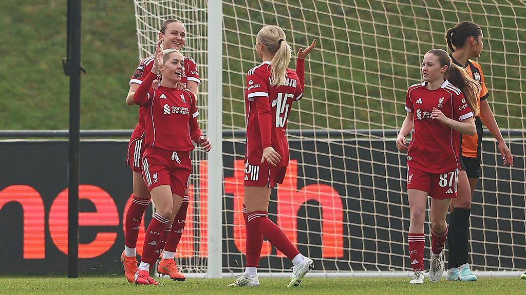 Denise O'Sullivan celebrates scoring against London Bees on her debut