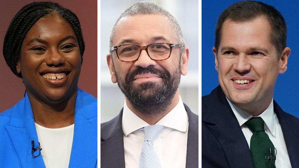 Composite image of Kemi Badenoch, James Cleverly and Robert Jenrick